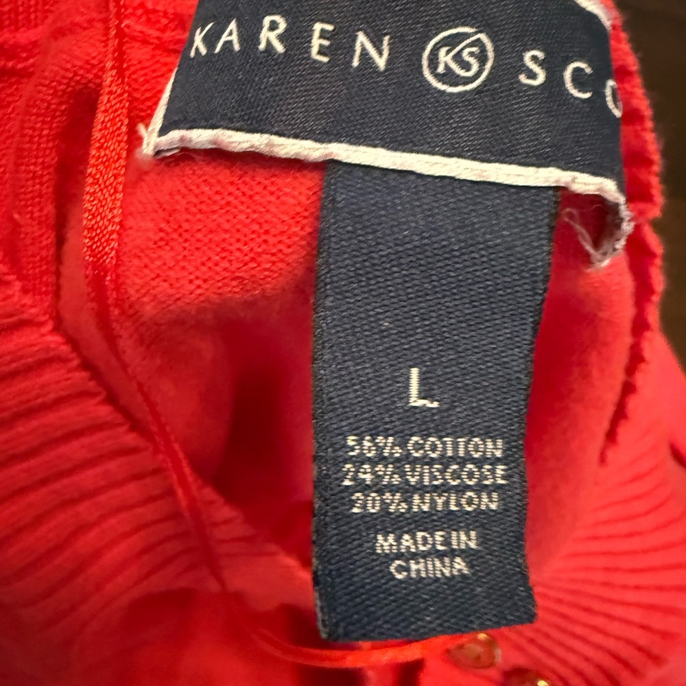 karen scott sweater large women Red - Picture 9 of 9